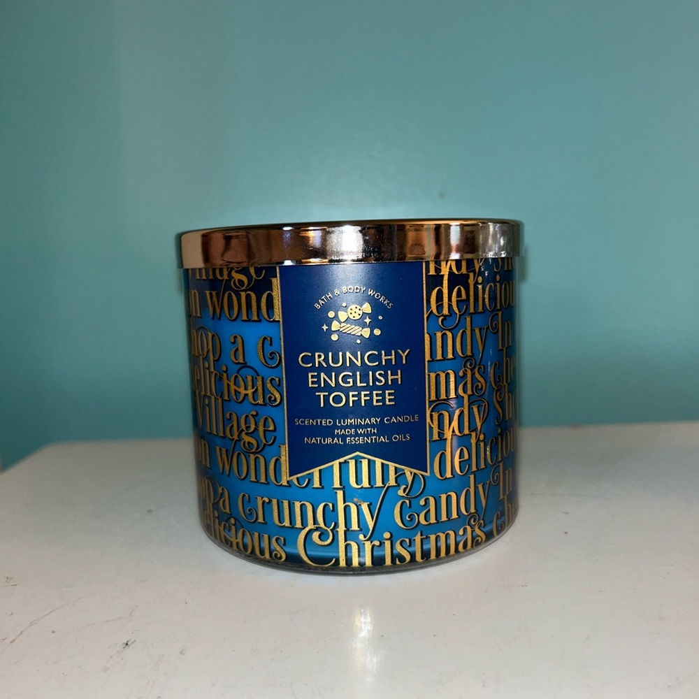 Bath and body works English toffee crunch candle